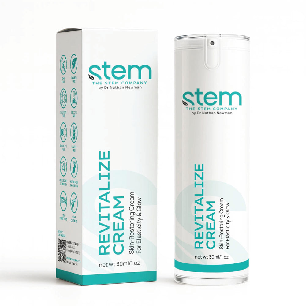 STEM Natural Intelligence Revitalize Night Cream packaging highlights premium design for nightly routines