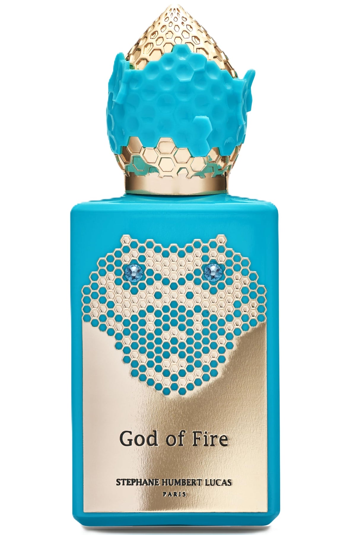 Stephane Humbert Lucas God Of Fire bottle front view for premium style.