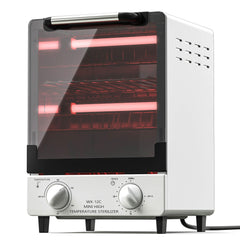 Sterilizer for Nail Tools with lid open, showing 12L capacity for salon gear hygiene.