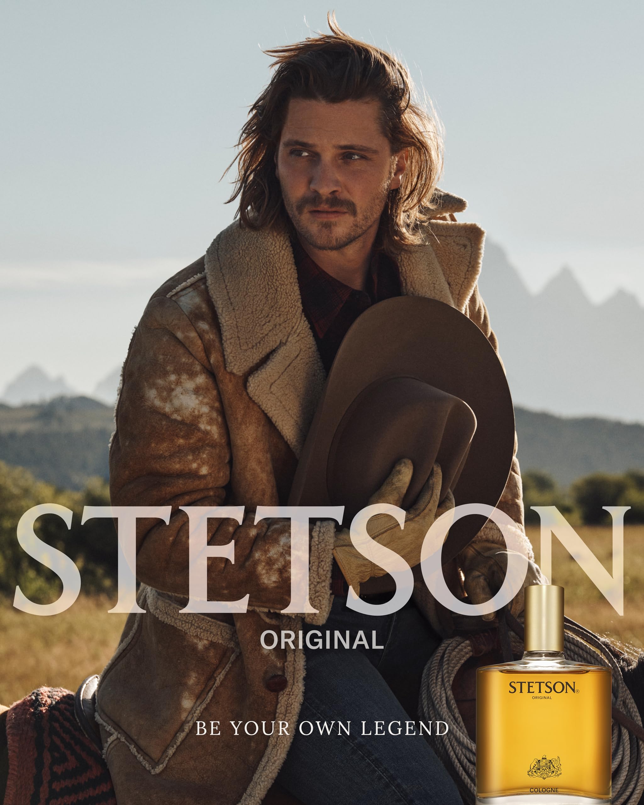 Stetson Original cap close-up, premium hardware and branding detail.