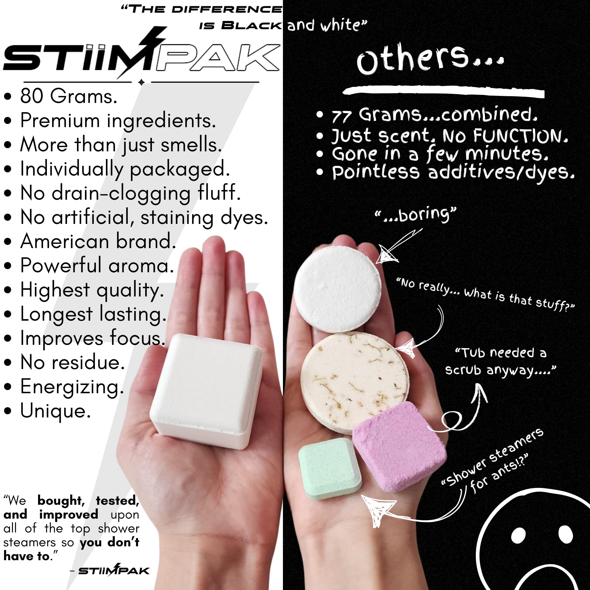 STiiMPAK Launch Edition loofah included for enhanced cleansing