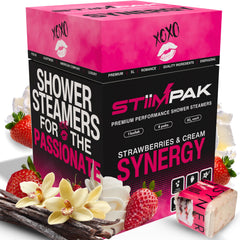 STiiMPAK Vanilla Strawberry shower steamer on 80g delivers spa-like aroma