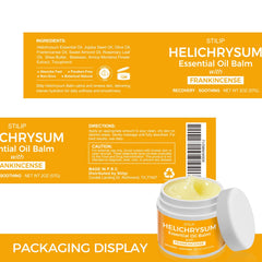 STILIP Helichrysum Balm aroma with frankincense calms ritual.