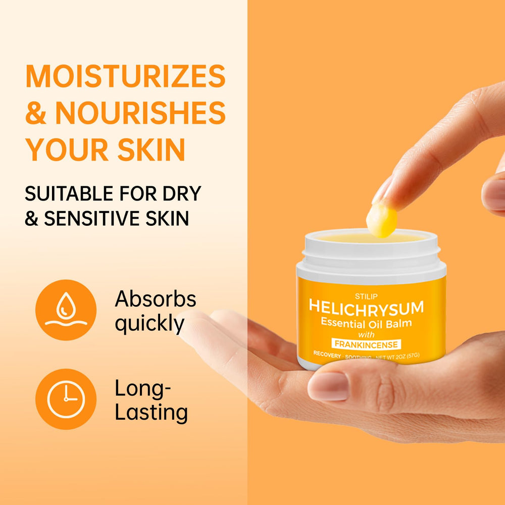 STILIP Helichrysum Balm in gift-ready packaging.