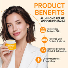 STILIP Helichrysum Balm label packaging signaling premium ingredients.