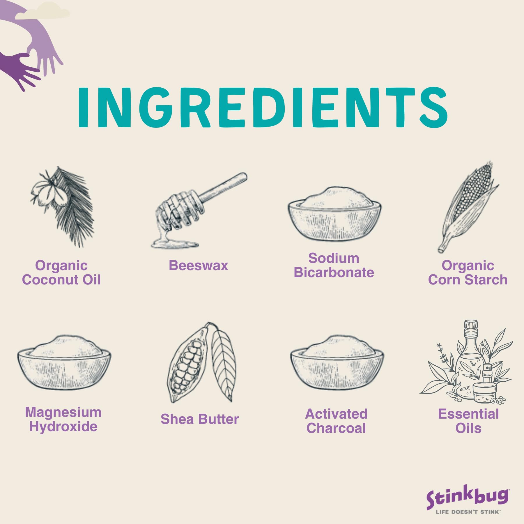Stinkbug coconut oil texture shows smooth glide and natural hydration.