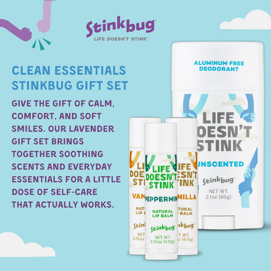 Stinkbug Naturals vanilla lip balm nourishes lips with organic oils