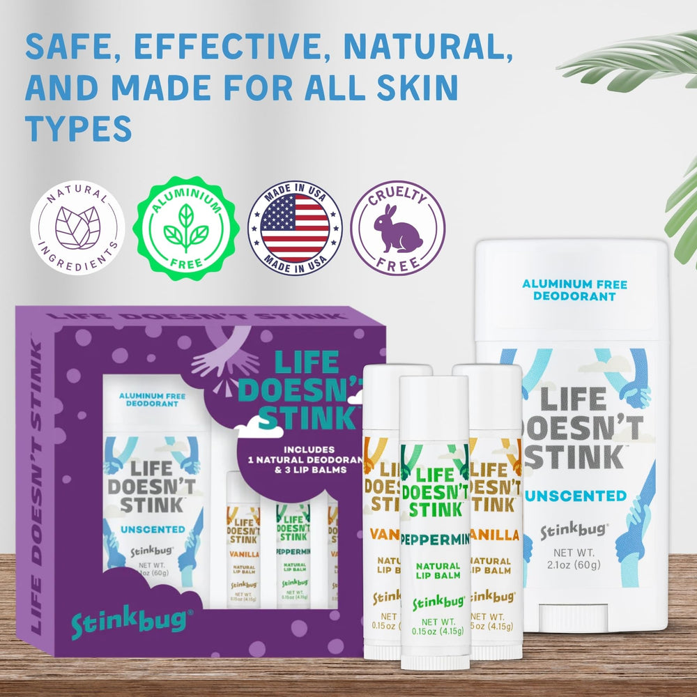 Stinkbug Naturals set of natural care products for daily freshness