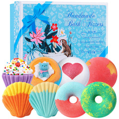STNTUS INNOVATIONS Bath Bombs releasing colorful bubbles for a vibrant soak and mood lift