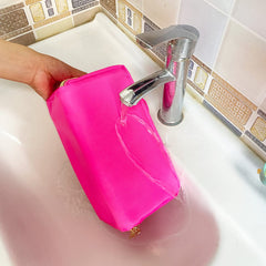 STOMKIRE Lay-flat design bag, open and find items fast during getting-ready routines.
