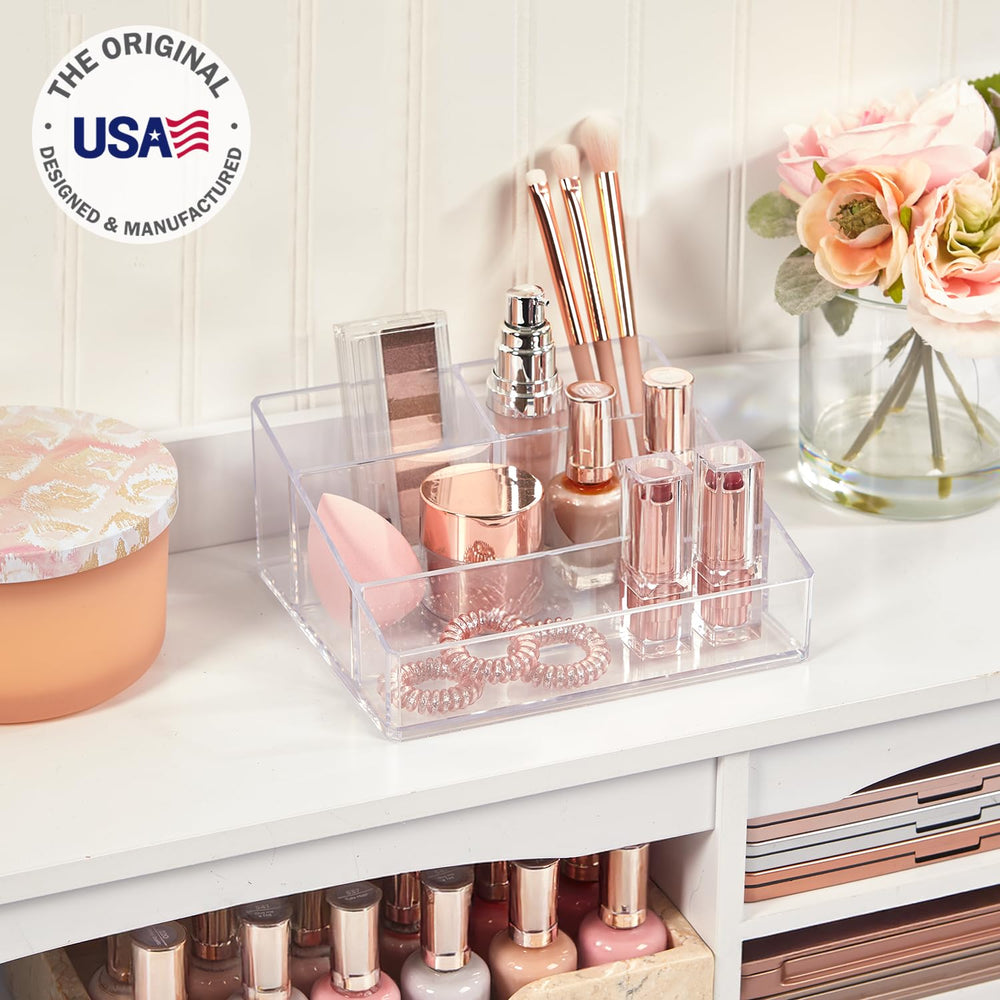 STORi four-compartment divider keeps brushes and palettes upright