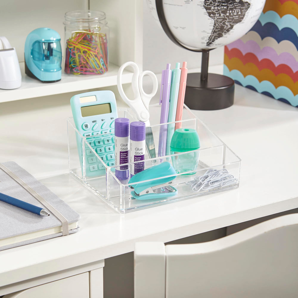 STORi multipurpose bin maximizes space in vanity and dresser