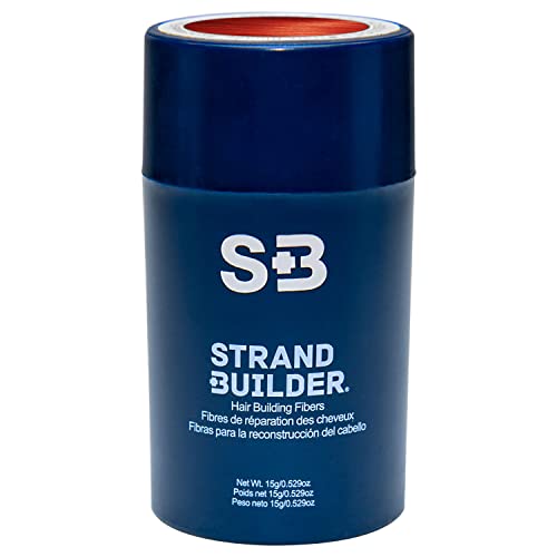Strand Builder Auburn coverage demonstrates instant fullness on thinning hair.