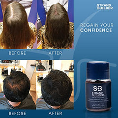 Strand Builder Hair Fibers beard coverage blending with facial hair