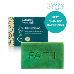 Strands of Faith Clarify shampoo bar lather creates creamy, gentle cleansing.
