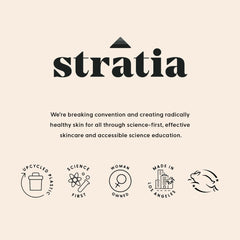 Stratia Fortify night routine usage showing hydrating skincare step.