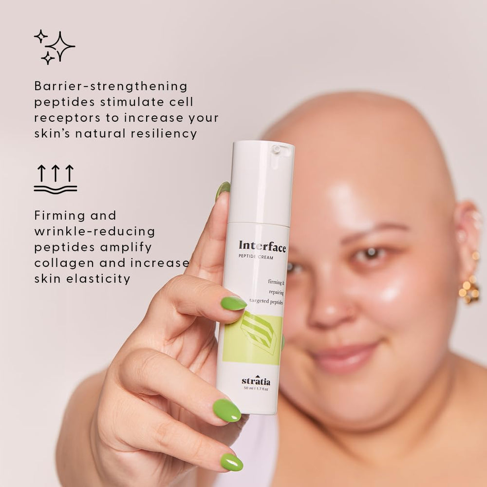 Hyaluronic acid highlight on Interface bottle for hydration