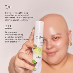 Hyaluronic acid highlight on Interface bottle for hydration