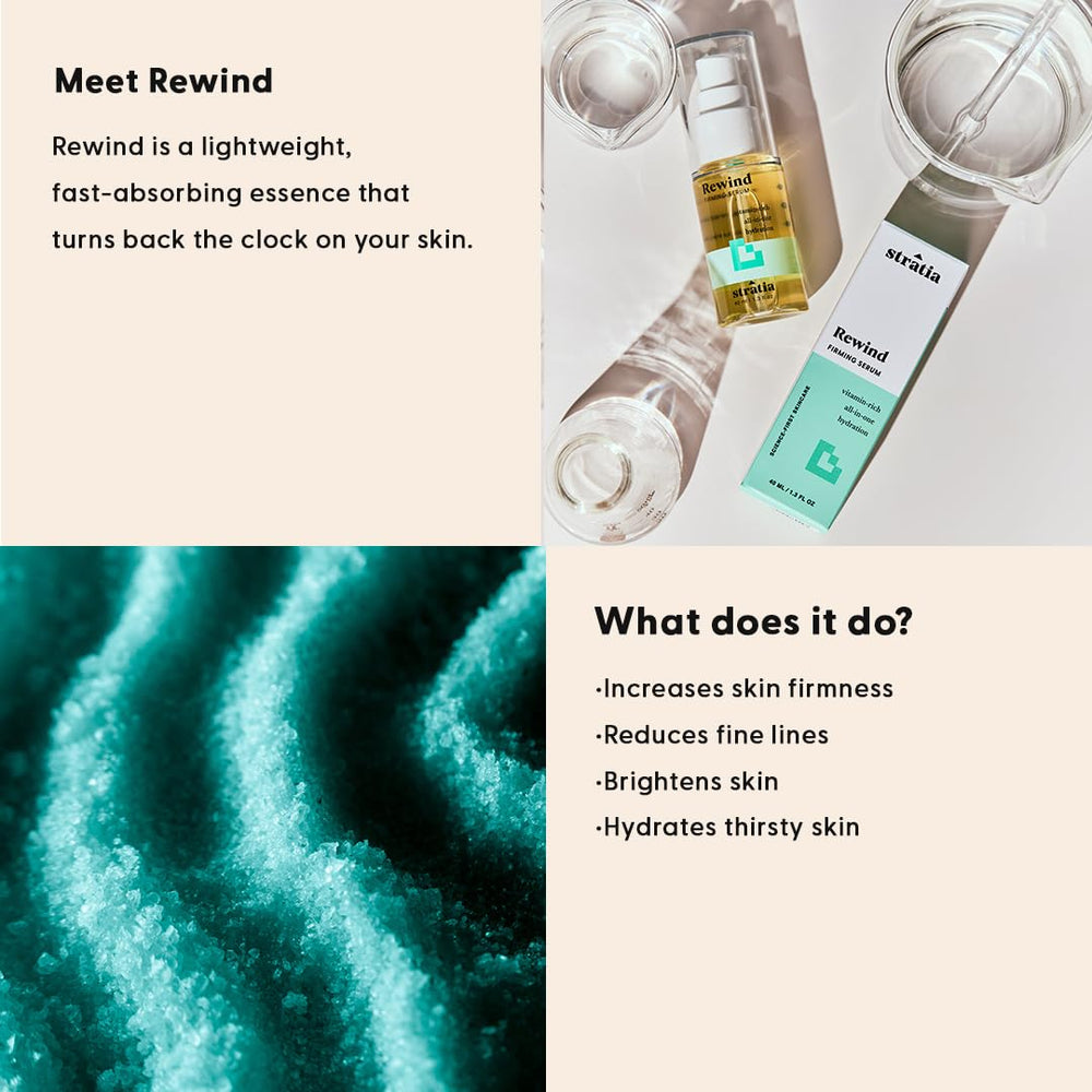 Stratia Rewind serum pump-dispense delivers precise hydration