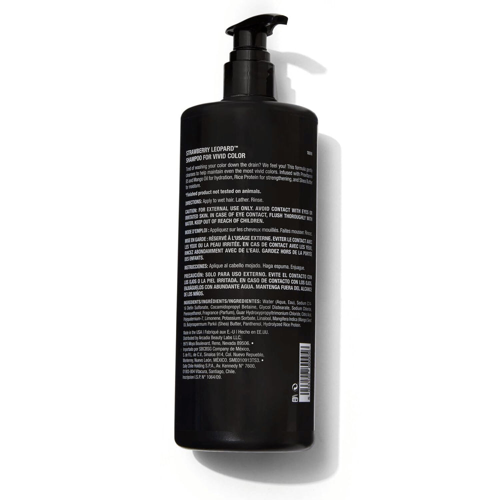 Strawberry Leopard Shampoo rejuvenation action supports healthier-looking hair