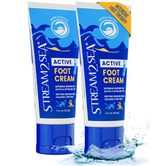 Active lifestyle scene with STREAM 2 SEA used as foot care routine