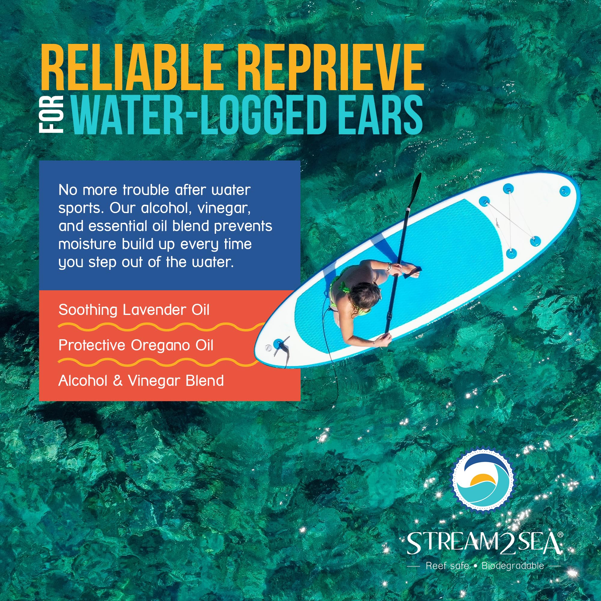 Stream2Sea ear care promotes microbiome balance and gentle daily use