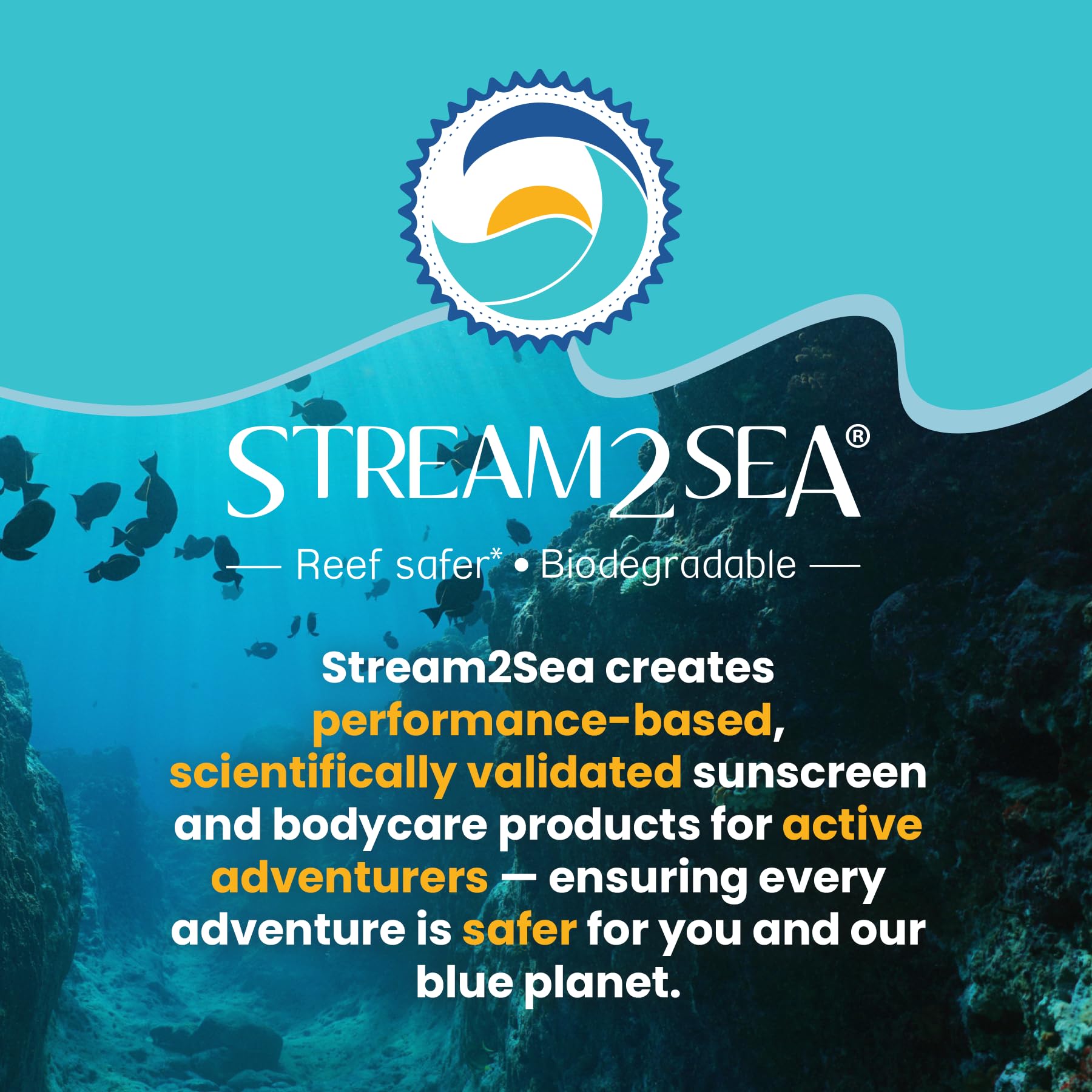 Stream2Sea results: hair soft and skin refreshed after use.