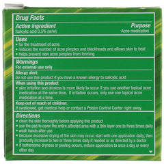 Stridex Aloe soothing pad in use for sensitive skin.