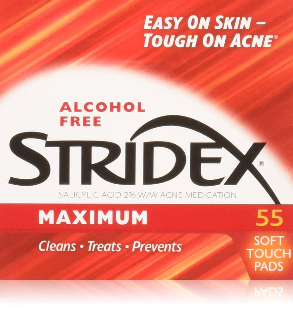 Stridex Stri-dex Pads Maximum Strength 3-pack with 55 pads for blemish care