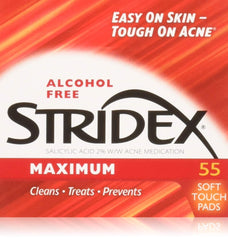 Stridex Stri-dex Pads Maximum Strength 3-pack with 55 pads for blemish care