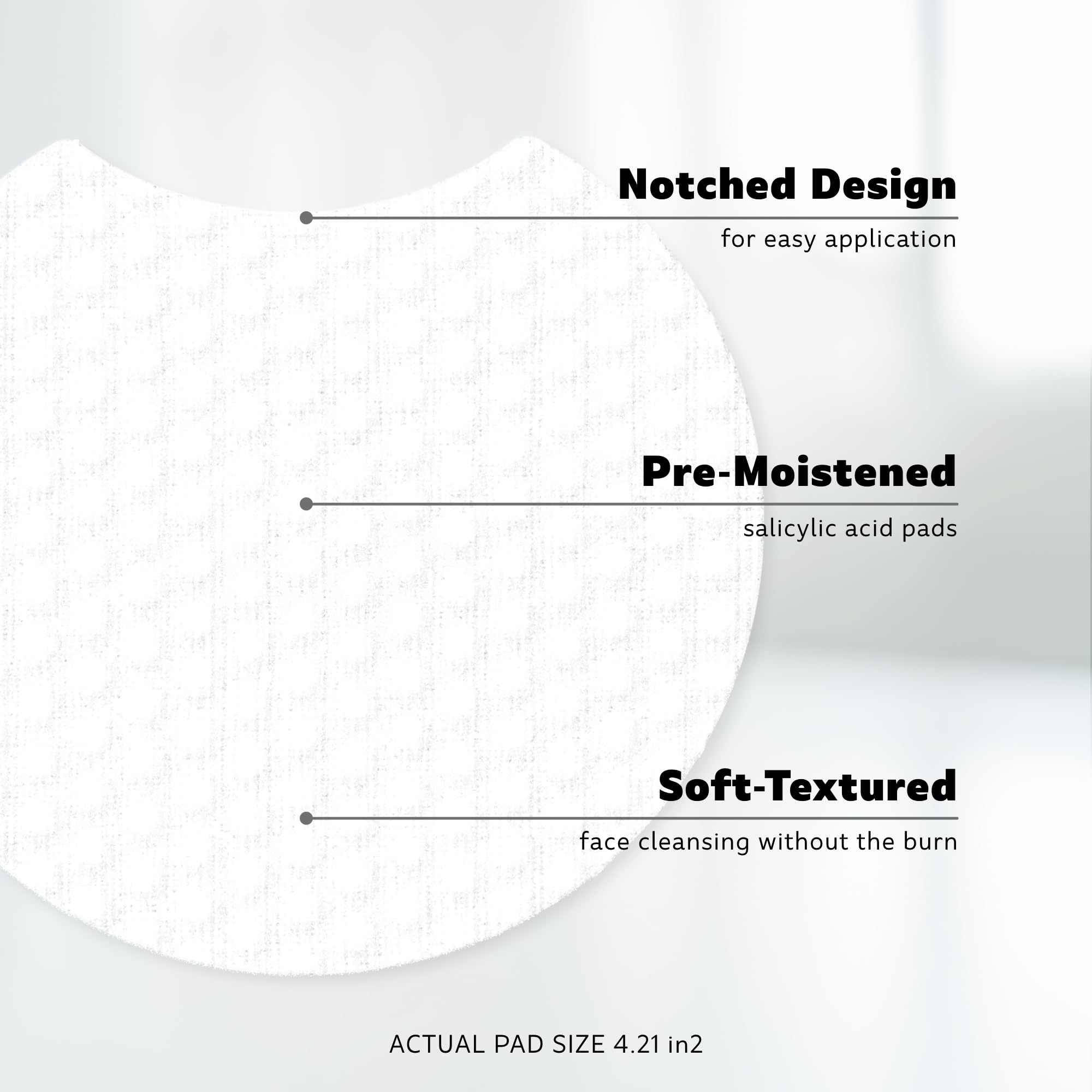 Stridex Sensitive Pads face application demonstration shows easy daily cleansing routine.
