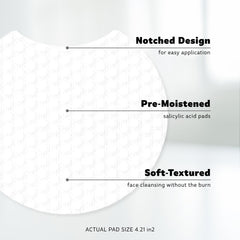 Stridex Sensitive Pads face application demonstration shows easy daily cleansing routine.