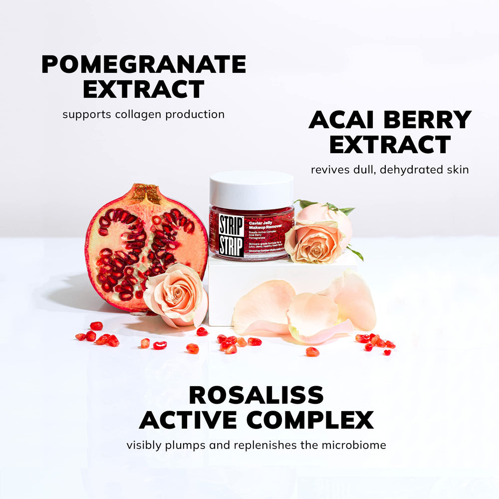 STRIP MAKEUP caviar jelly remover texture hints at smooth application