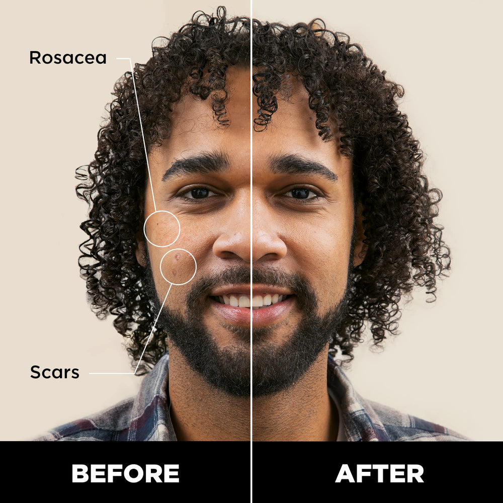 Stryx Concealer Stick Application Dab Blend illustrates fast blending for imperfections.