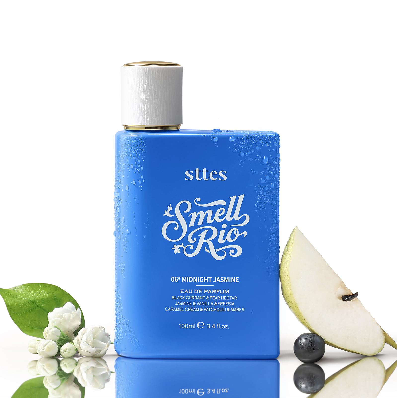 Sttes Smell Rio Midnight Jasmine bottle for an elegant evening aura.