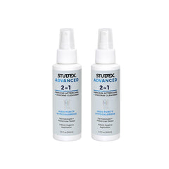 Studex Advanced 2-in-1 aftercare bottle front view for easy home piercing care