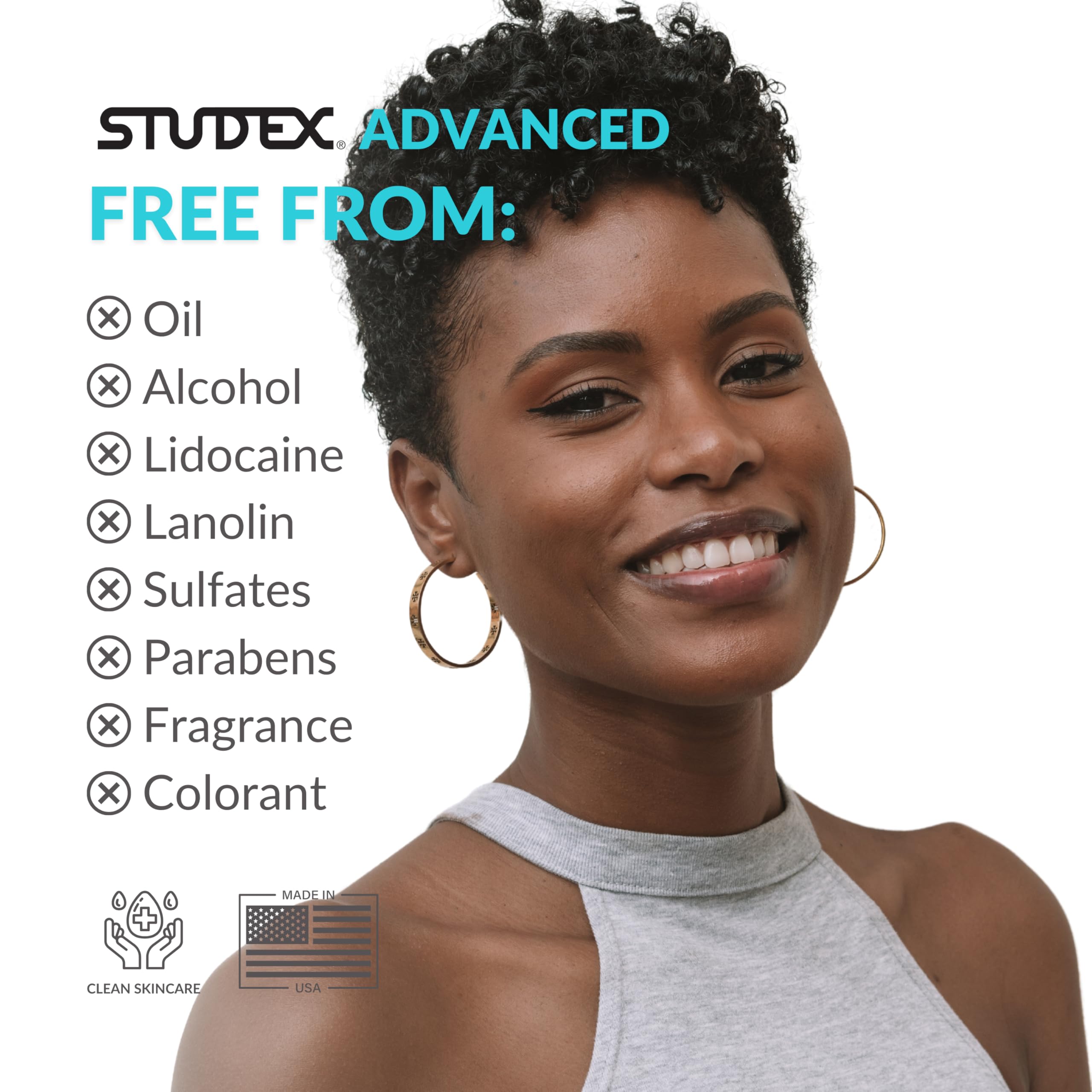 Studex Advanced 2-in-1 aftercare daily-use bottle for ongoing care