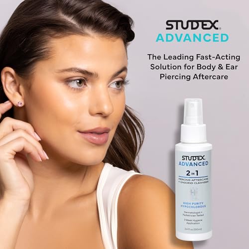 Studex Advanced 2-in-1 aftercare packaging box with two-pack