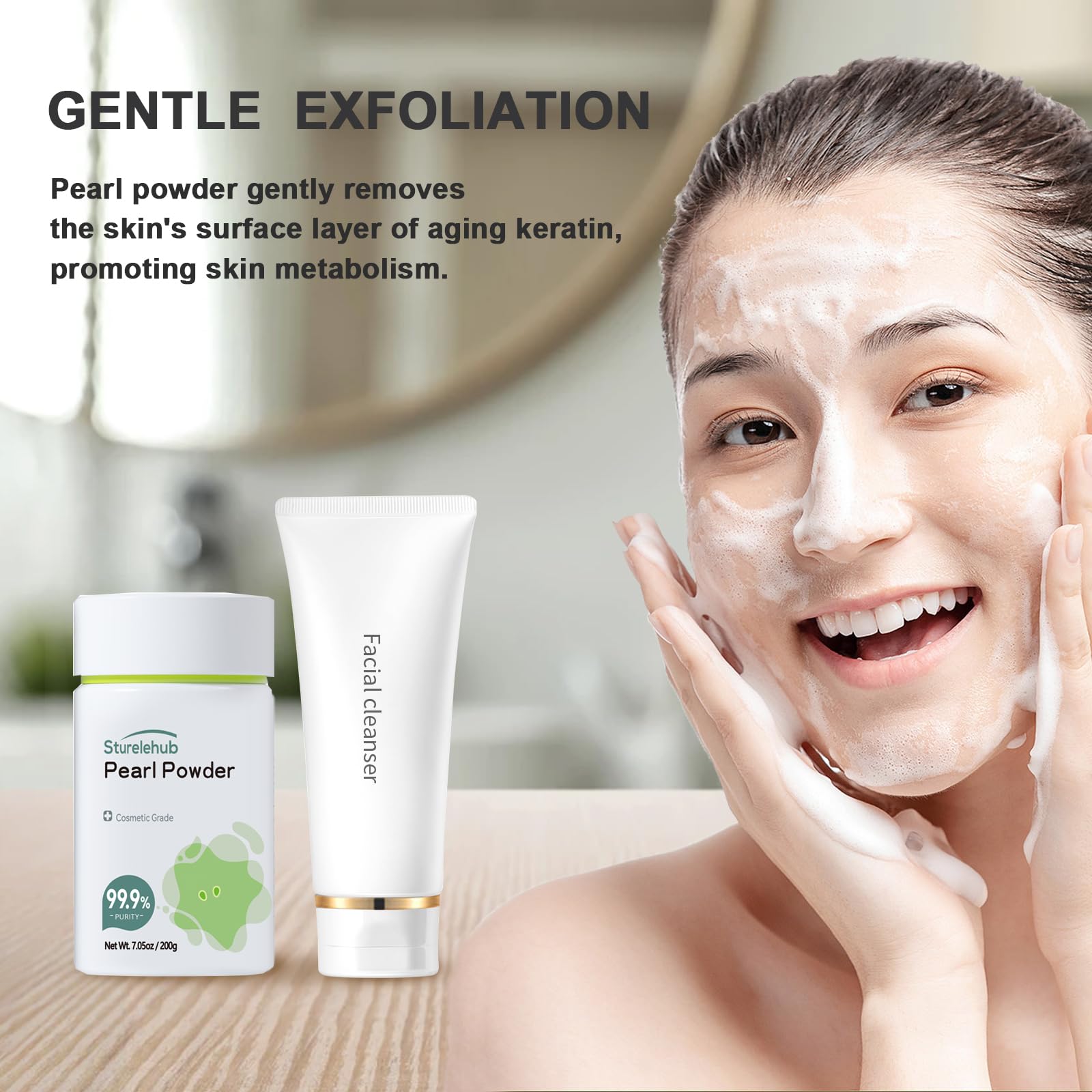 Sturelehub Pearl Powder used in homemade serums, masks, and lotions