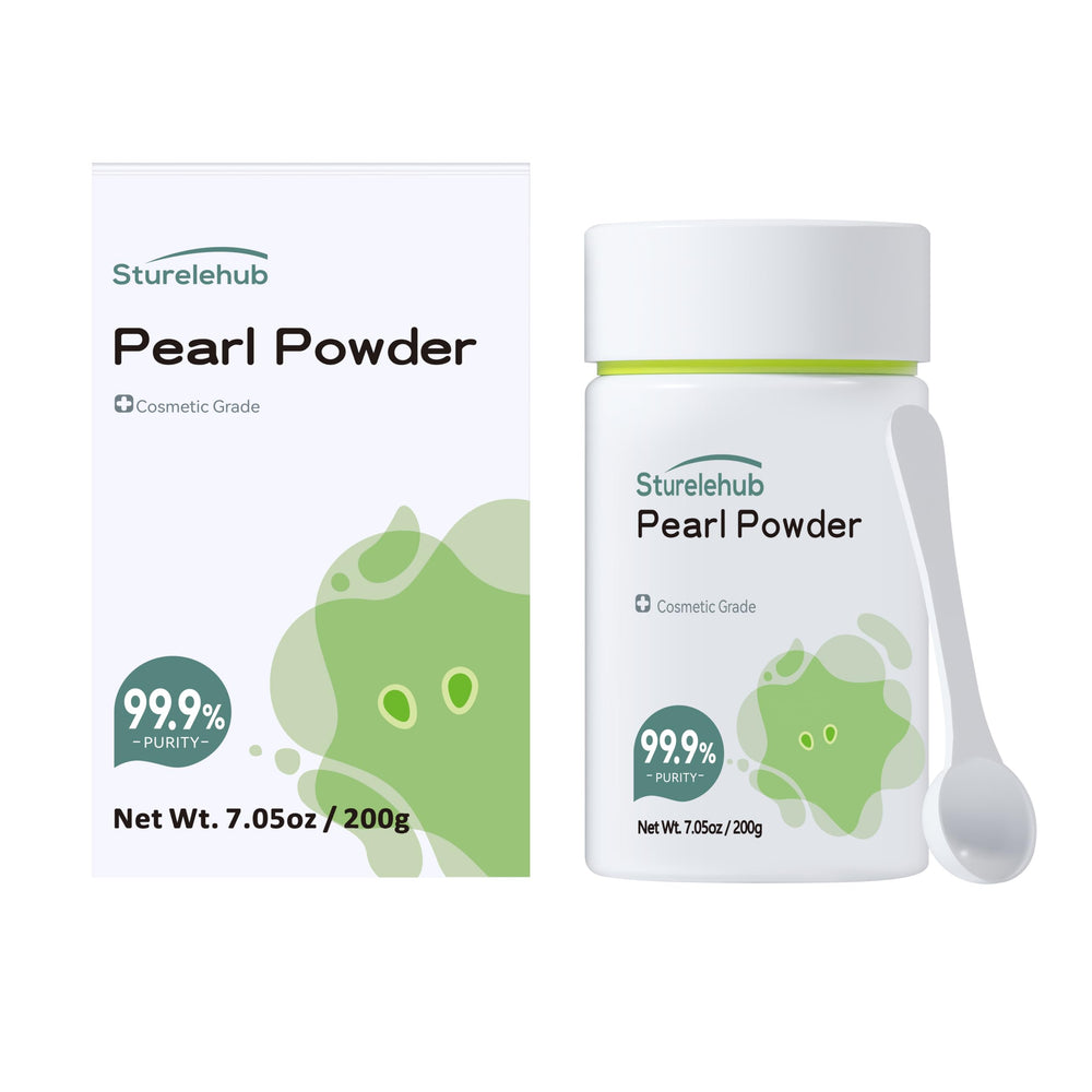 Sturelehub Pearl Powder Organic bottle for DIY masks and creams with gentle exfoliation