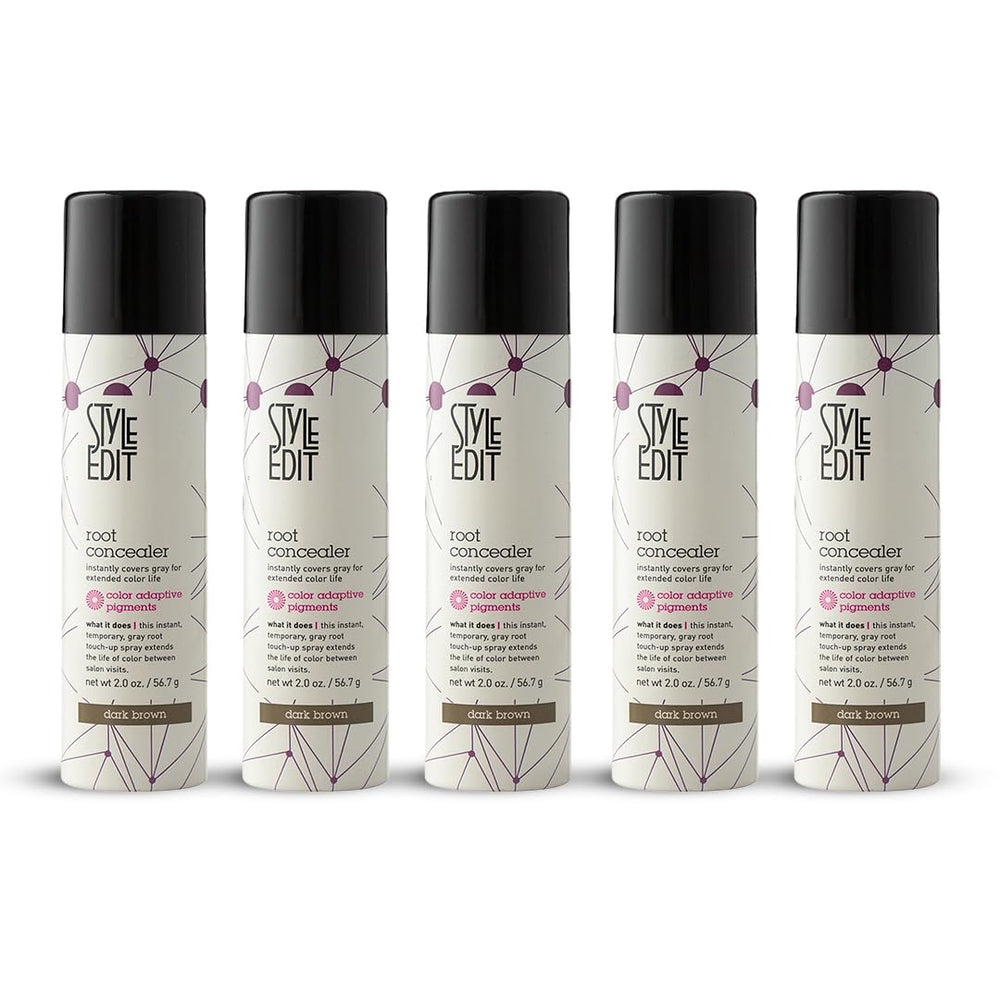 STYLE EDIT Root Concealer dark brown bottle for quick coverage