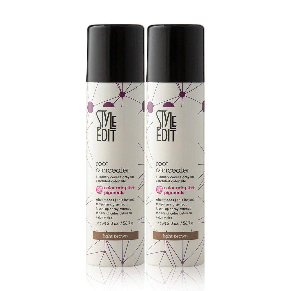 STYLE EDIT Root Concealer Spray Bottle delivers quick, salon-quality root coverage.