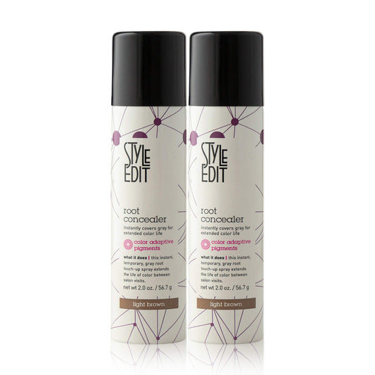 STYLE EDIT Root Concealer Spray Bottle delivers quick, salon-quality root coverage.