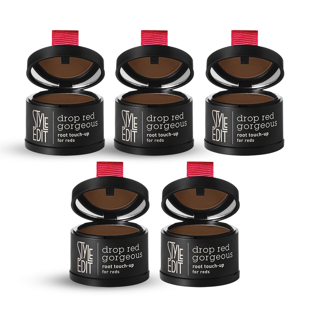 STYLE EDIT root cover-up powder 5-pack in a compact case for quick on-the-go touch-ups.