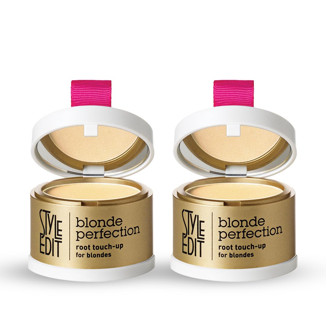 STYLE EDIT Root Touch Up Powder with precision sponge for quick root coverage