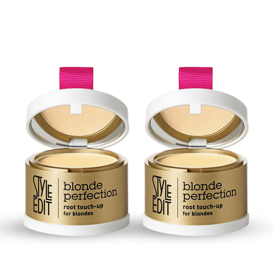 STYLE EDIT Root Touch Up Powder with precision sponge for quick root coverage