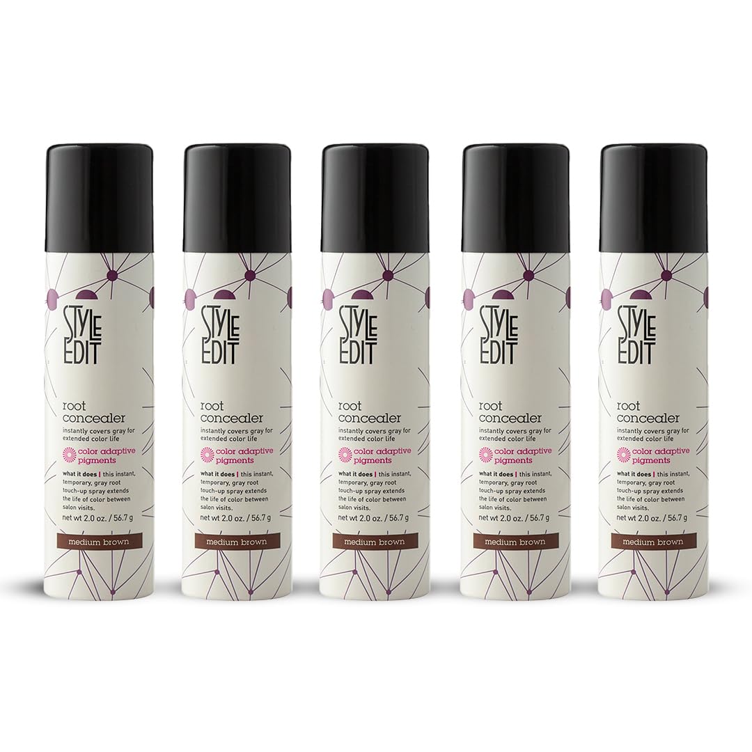 STYLE EDIT Root Touch Up Spray bottle for quick gray coverage