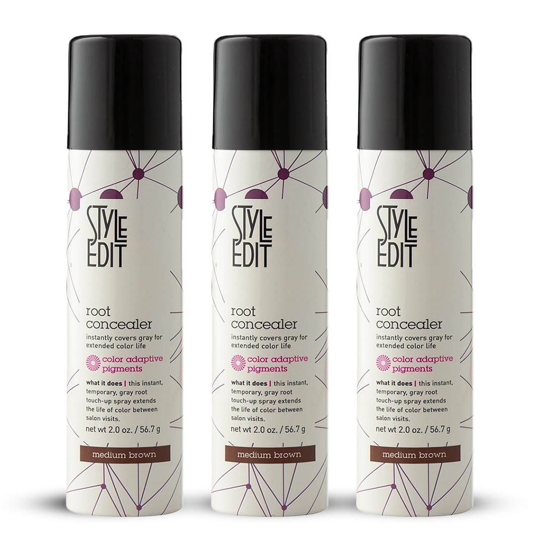 Style Edit Root Touch Up Spray front view for quick gray root coverage at home
