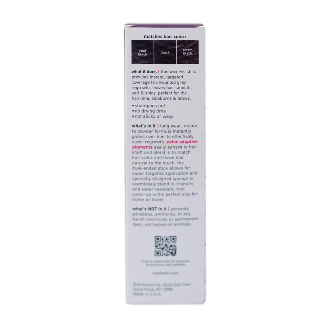 Style Edit Root Touch Up Stick proudly made in USA for salon-grade results.