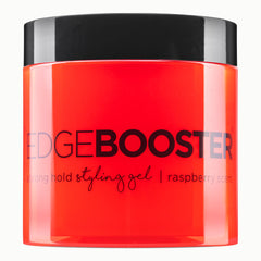 Style Factor EDGE BOOSTER bottle front showing flexible hold for all hair types.